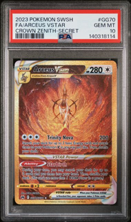 Pokémon Arceus VSTAR (Secret) - Gg70/Gg70 - Crown Zenith: Galarian Gallery - 2023 Pokemon - PSA 10