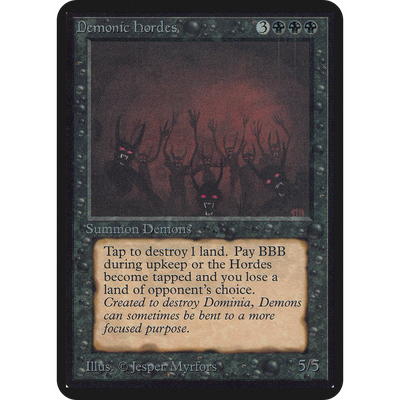 Magic The Gathering Demonic Hordes [Limited Edition Alpha]