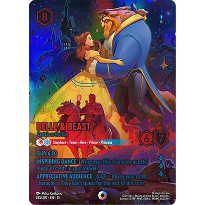 Disney Lorcana Belle & Beast - Certain As The Sun (Iconic) (245/204) [Attack Of The Vine] Holofoil