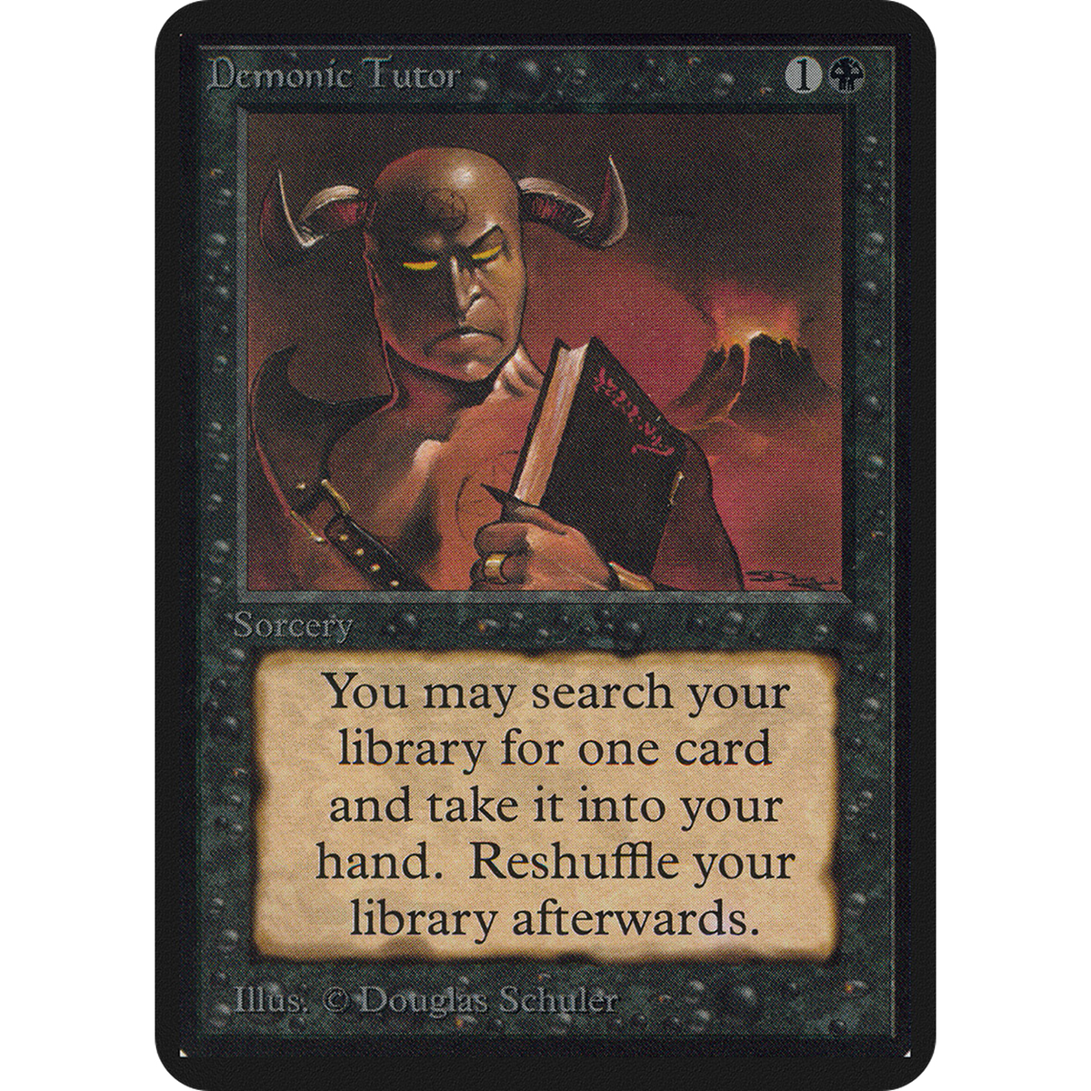 Magic The Gathering Demonic Tutor [Limited Edition Alpha]