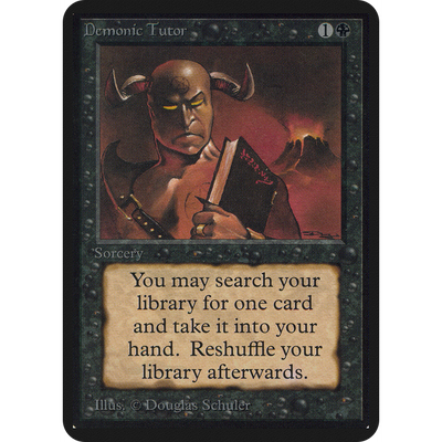 Magic The Gathering Demonic Tutor [Limited Edition Alpha]