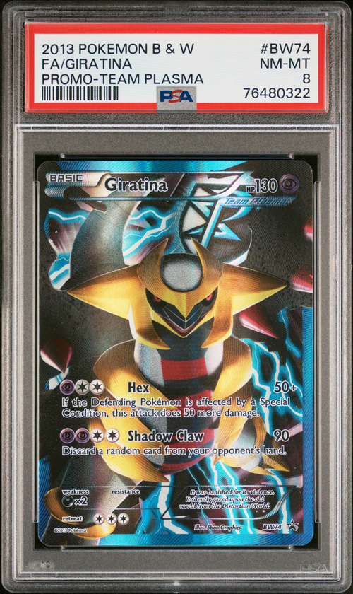 Pokémon PSA 8 Fa/Giratina Promo-Team Plasma