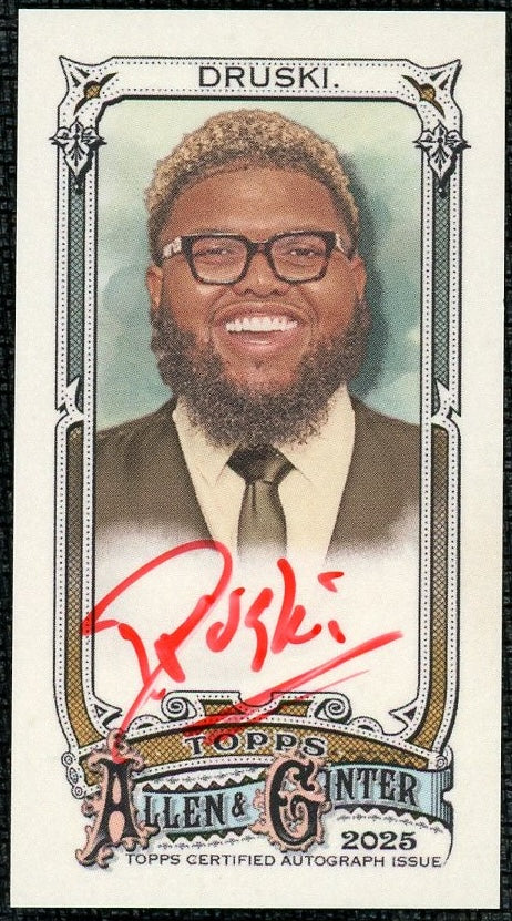 Sports Topps 2025 Allen & Ginter Ma-Dr Druski Auto Red Ink /25