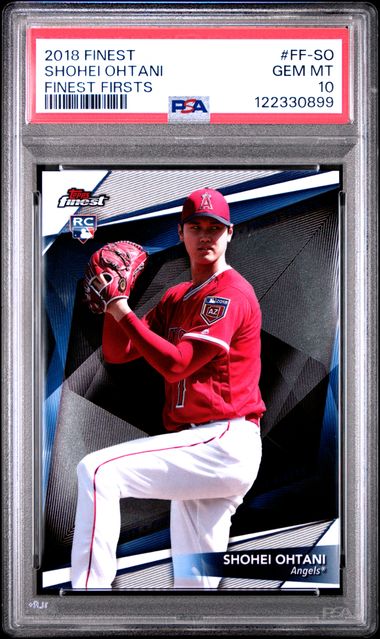 Baseball Topps Shohei Ohtani 2018 Topps Finest "Finest Firsts" Rookie Card #Ff-So PSA 10