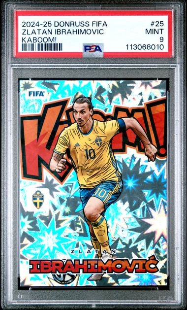 Soccer Zlatan Ibrahimovic 2024-25 Donruss Fifa Kaboom! SSP PSA 9