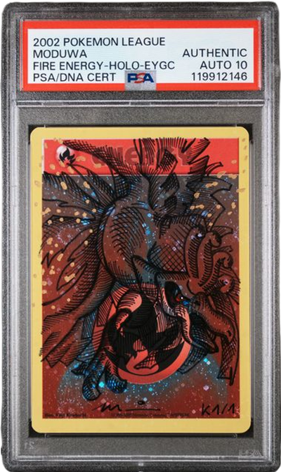 Pokémon PSA Auto 10 Moduwa Ho-Oh Fire Energy-Holo
