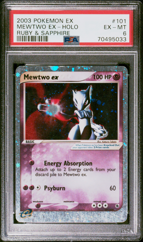 Pokémon PSA 6 Mewtwo EX-Holo Ruby & Sapphire