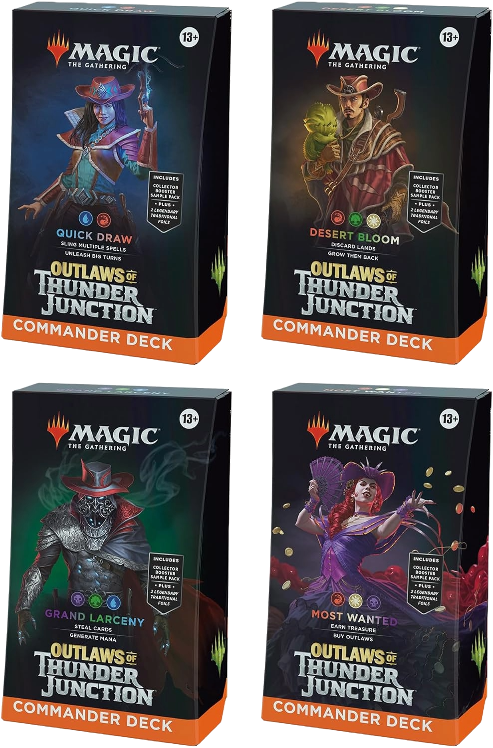 Magic The Gathering: Outlaws Of Thunder Junction Commander Decks