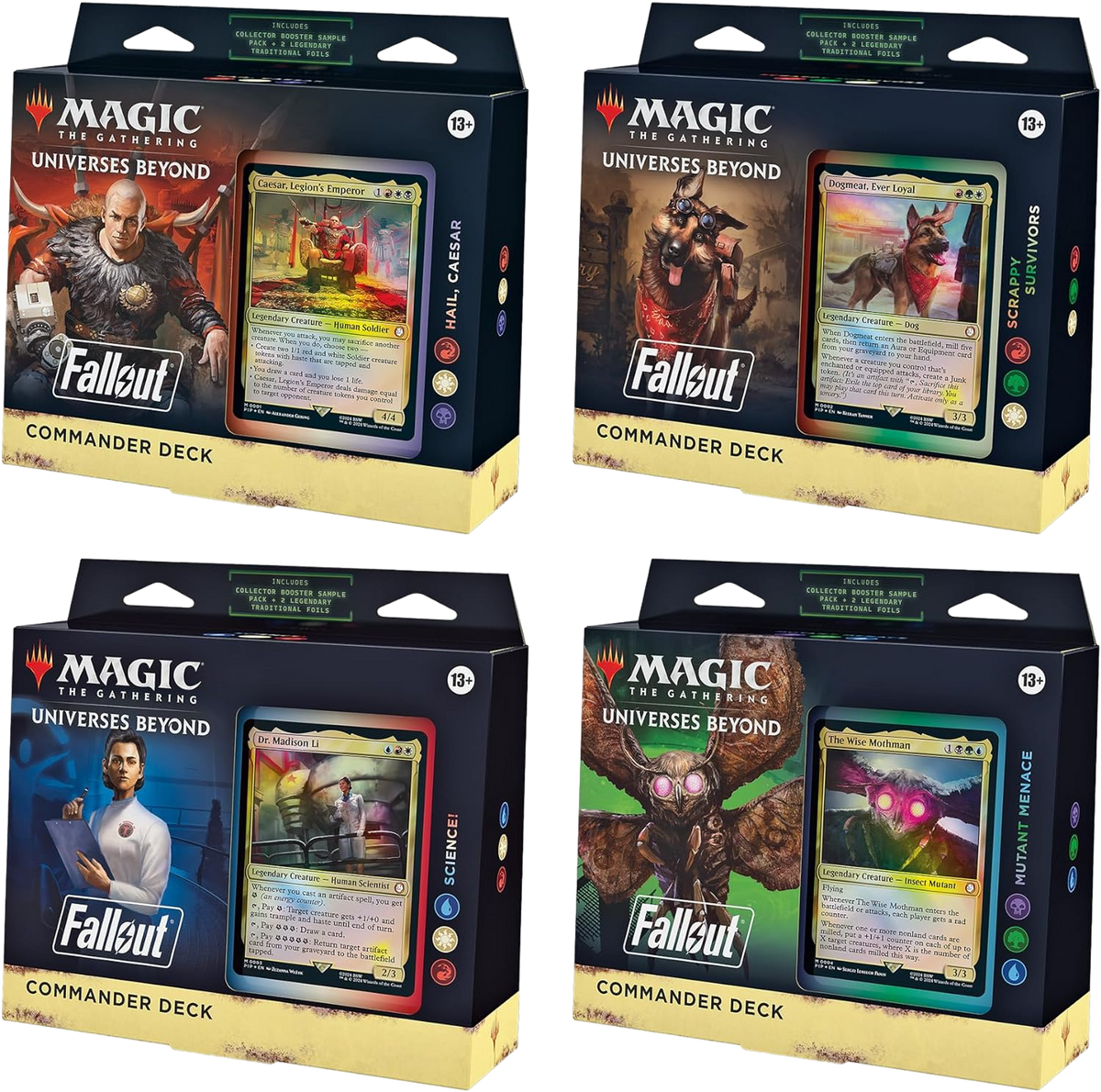 Magic The Gathering: Fallout Commander Decks & Cases