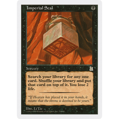 Magic The Gathering Imperial Seal [Portal Three Kingdoms]