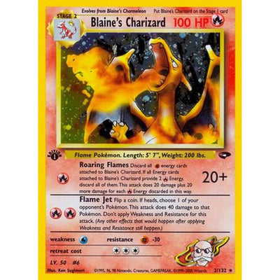 Pokémon Blaine'S Charizard/132 [Gym Challenge] - 1st Edition Holofoil