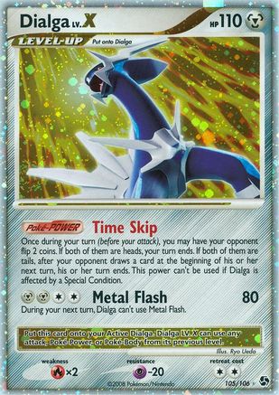 Pokémon Dialga Lv.X (105/106) - Great Encounters Holofoil