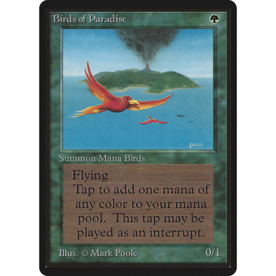 Magic The Gathering Birds Of Paradise [Limited Edition Beta]