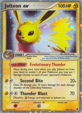 Pokémon Jolteon EX (109/113) - Delta Species Holofoil