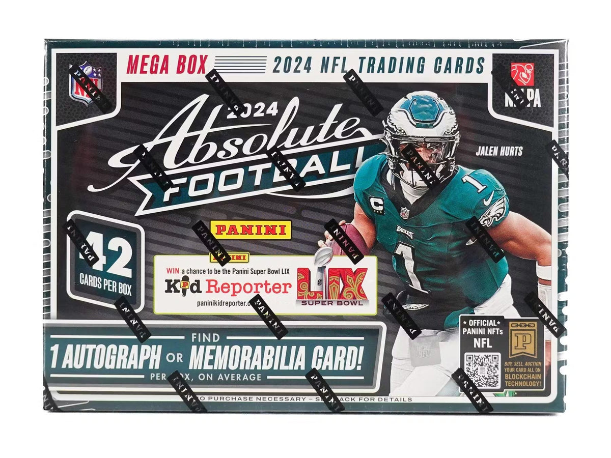 Football Panini 2024 Panini Absolute Football Hobby Mega 20 Box Case (Teal Parallels)