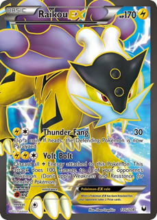 Pokémon Raikou EX (105 Full Art) - Dark Explorers (Dex)