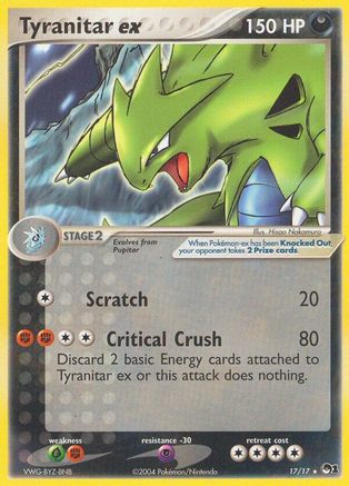 Pokémon Tyranitar EX (Holo) (17/17) - Pop Series 1 Holofoil