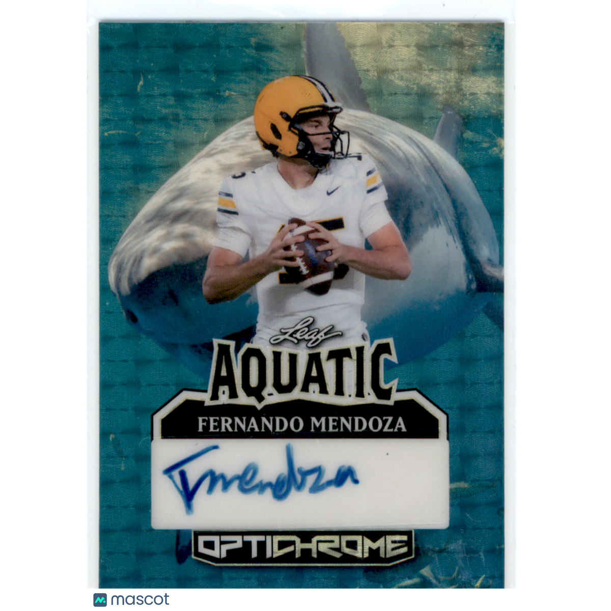 Football 2025 Leaf Aquatic Optichrome Fernando Mendoza #A-Fm1 1/1