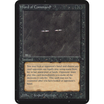 Magic The Gathering Word Of Command [Limited Edition Alpha]