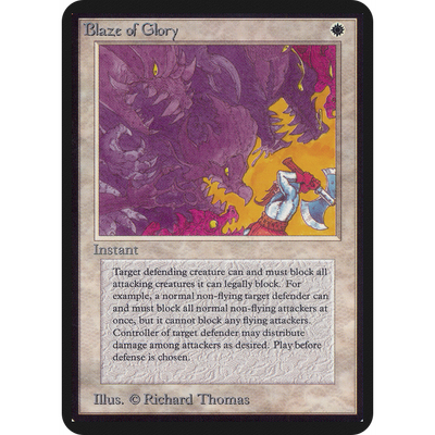 Magic The Gathering Blaze Of Glory [Limited Edition Alpha]