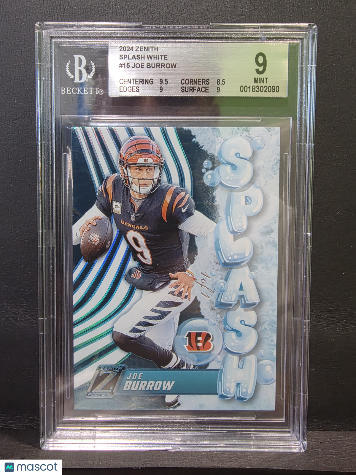 Sports 2024 Zenith Splash White Joe Burrow #15 BGS 1/1
