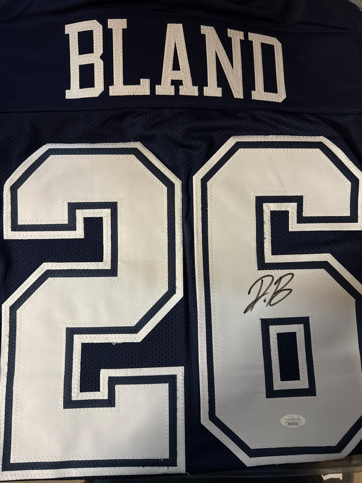 Daron Bland Signed Dallas Navy Football Jersey (Beckett)