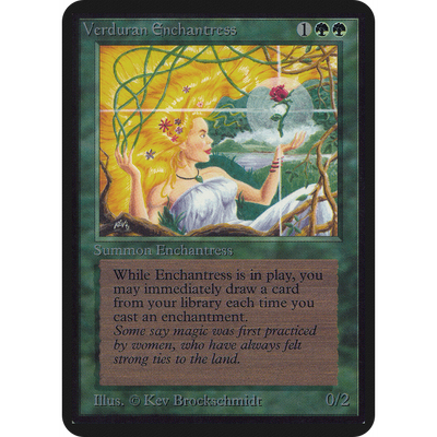 Magic The Gathering Verduran Enchantress [Limited Edition Alpha]
