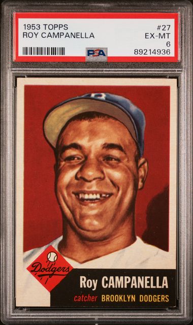 Baseball Topps Roy Campanella 1953 Topps #27 PSA 6