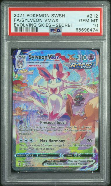 Pokémon Sylveon VMAX 212/203 Evolving Skies - 2021 Pokemon - PSA 10