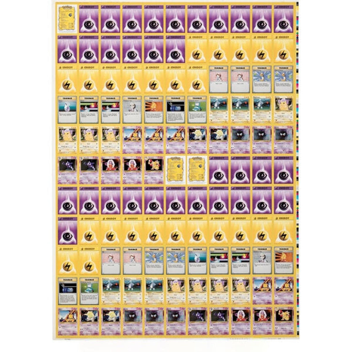 Pokémon Pokemon: Base Set Zap! Theme Deck - Uncut Sheet