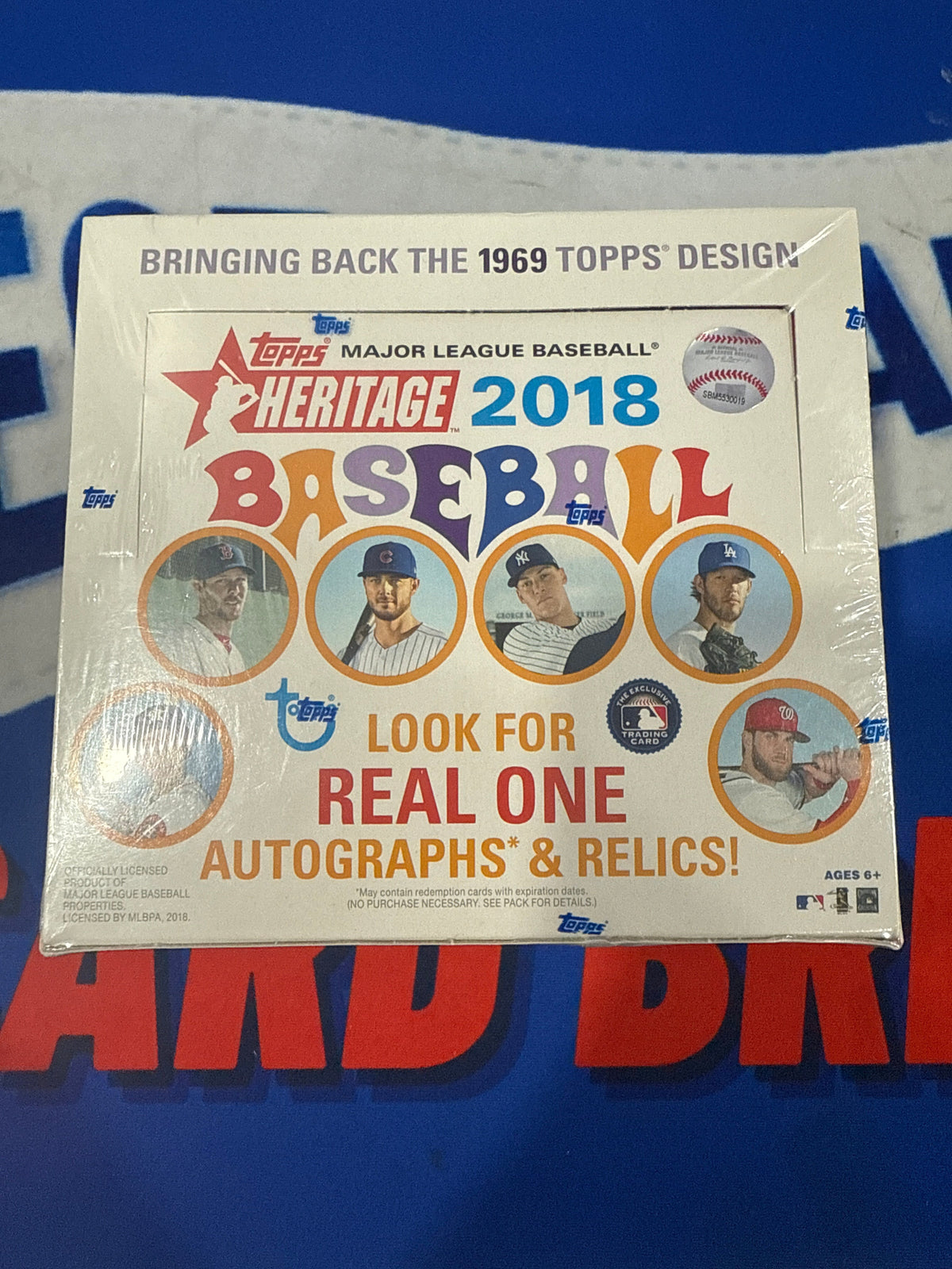 Baseball Topps 2018 Topps Heritage 24-Pack Retail Box