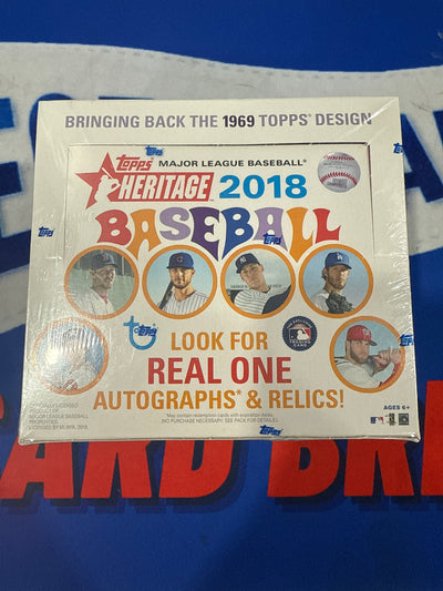 Baseball Topps 2018 Topps Heritage 24-Pack Retail Box