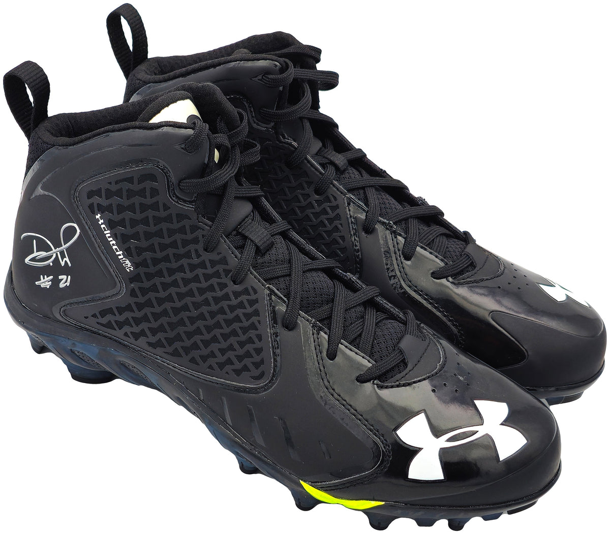 Devon Witherspoon Autographed Black Under Armour Ua Team Spine Fierce Mc Cleats Seattle Seahawks Size 11 Mcs Holo