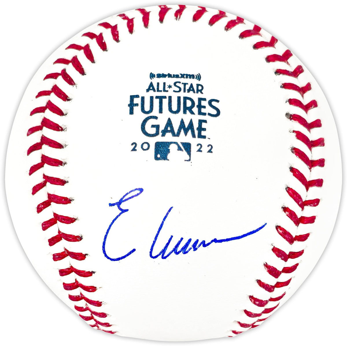 Elly De La Cruz Autographed 2022 Futures Game Logo MLB Baseball Cincinnati Reds Beckett Bas Qr Stock #221139