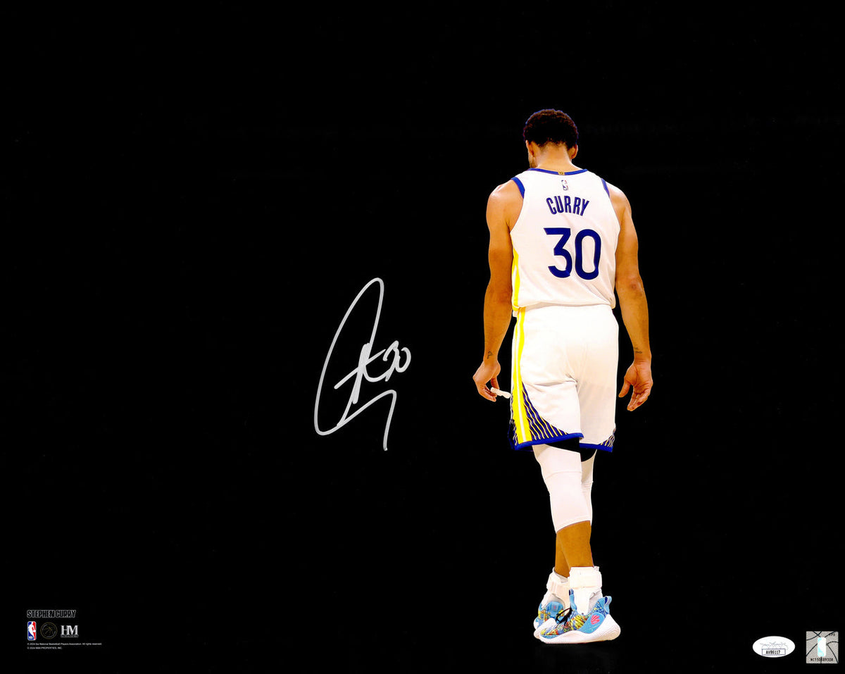 Stephen Curry Autographed 16X20 Photo Golden State Warriors Spotlight Jsa