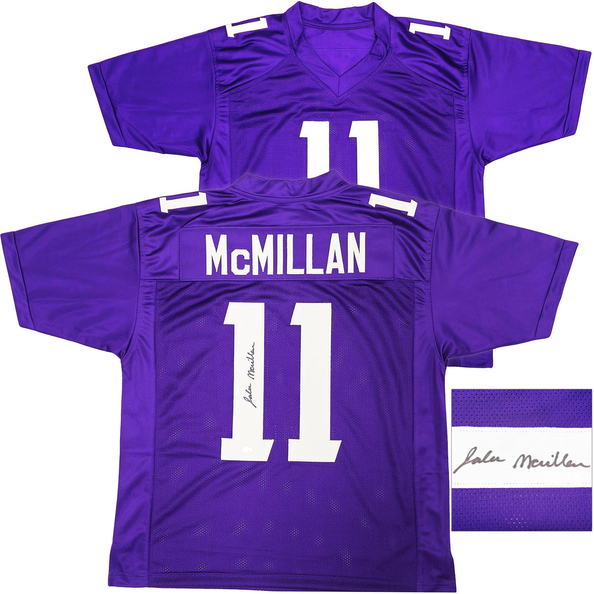 Washington Huskies Jalen Mcmillan Autographed Purple Jersey Mcs Holo