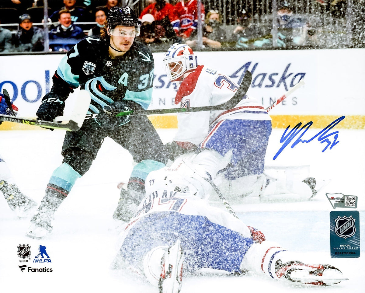 Yanni Gourde Autographed 8X10 Photo Seattle Kraken Fanatics Holo Stock #211609