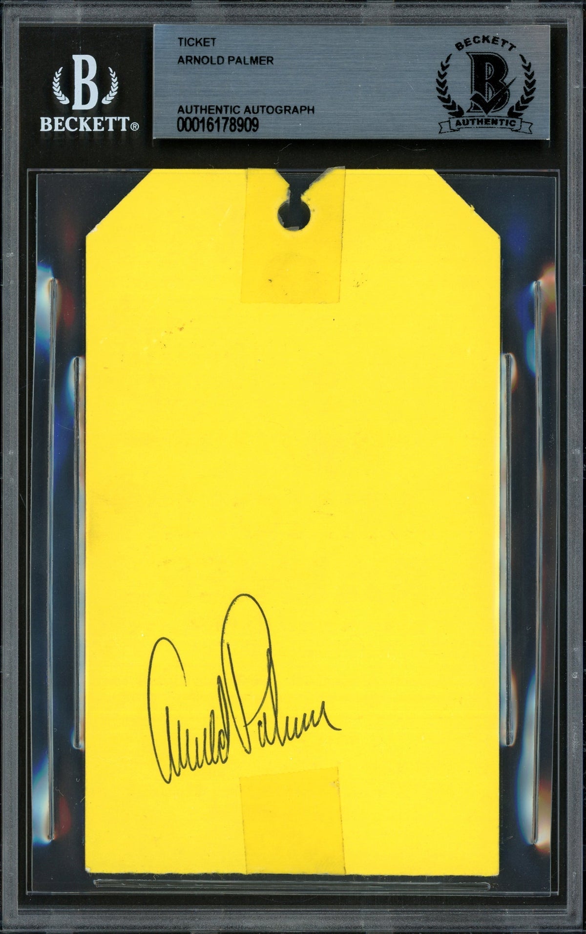 Arnold Palmer Autographed 1971 Golf Exhibition Ticket Beckett Bas #16178909
