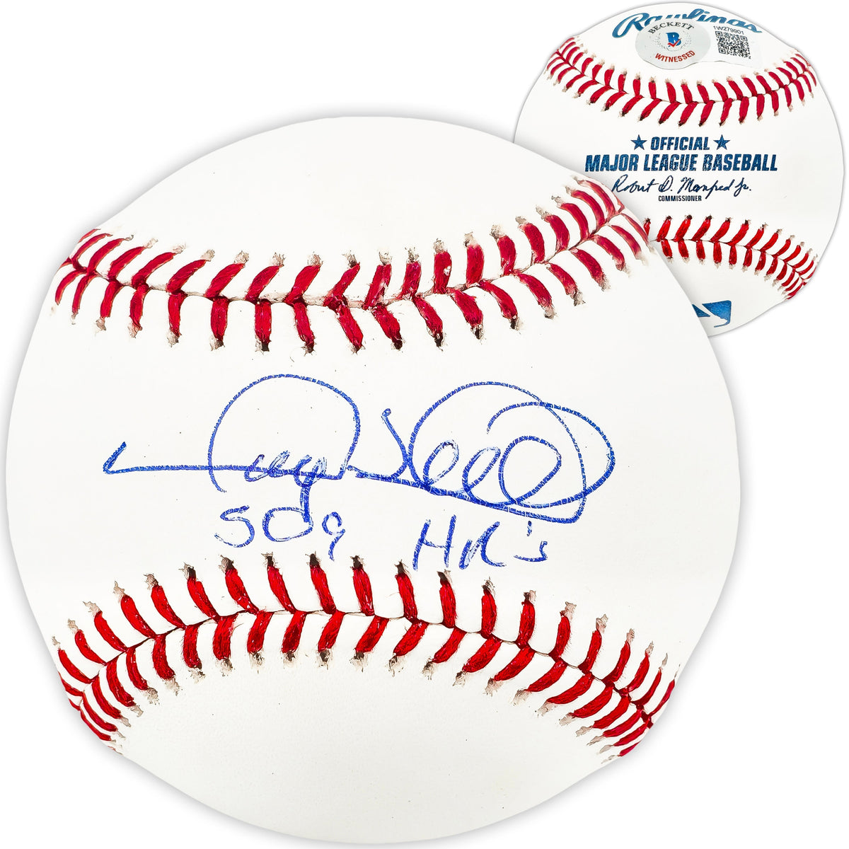 Gary Sheffield Autographed Official MLB Baseball New York Yankees "509 Hr" Beckett Bas Witness