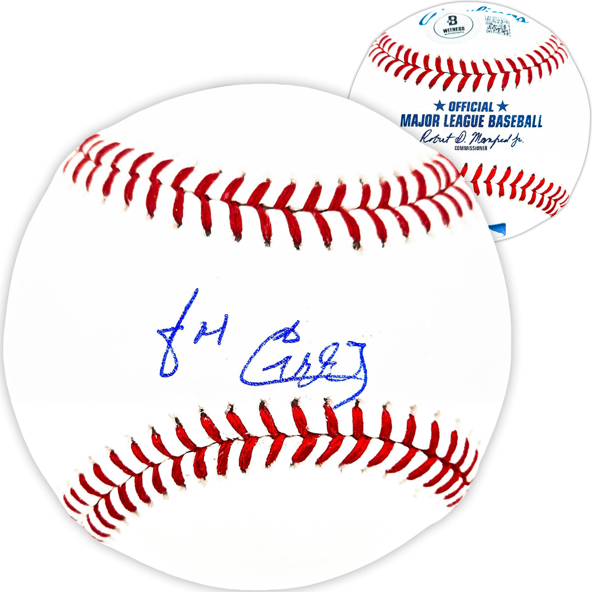 Jose Cardenal Autographed Official MLB Baseball New York Yankees Beckett Bas Witness