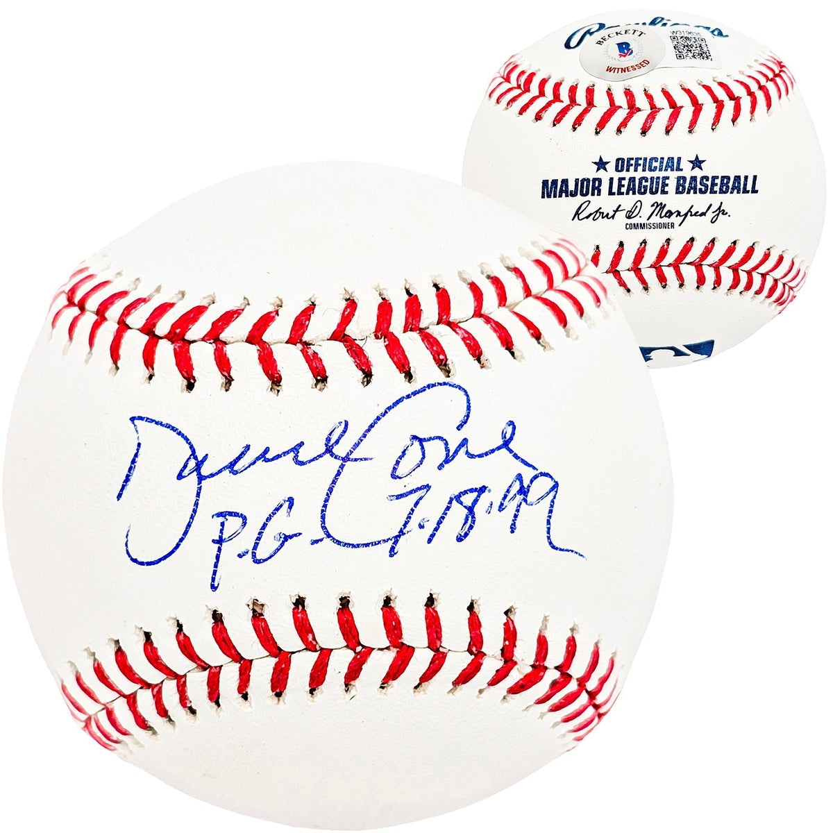 David Cone Autographed Official MLB Baseball New York Yankees "Pg 7-18-99" Beckett Bas Witness Stock #212201