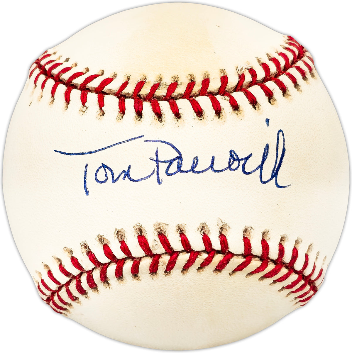 Tom Paciorek Autographed Official Al Baseball Los Angeles Dodgers, Seattle Mariners Beckett Bas Qr #Bl93616