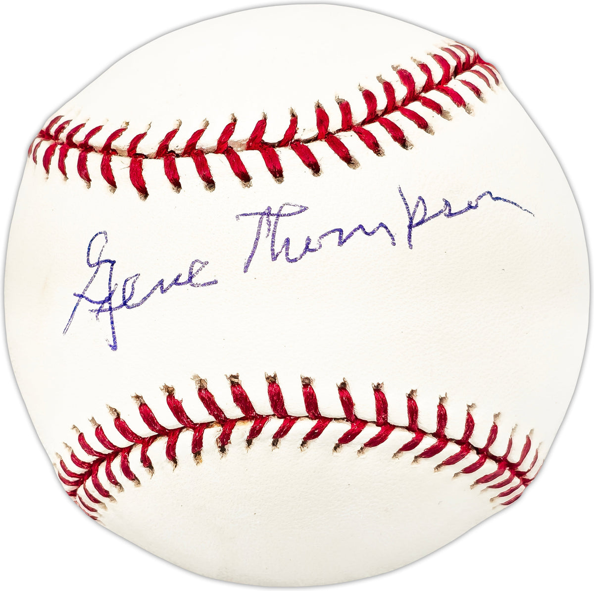 Gene Thompson Autographed Official MLB Baseball Cincinnati Reds Beckett Bas Qr #Bl93626