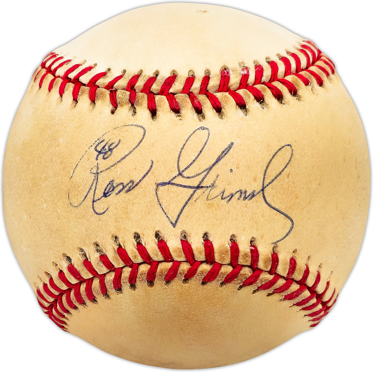 Ross Grimsley Autographed Official Al Baseball Cincinnati Reds, Baltimore Orioles