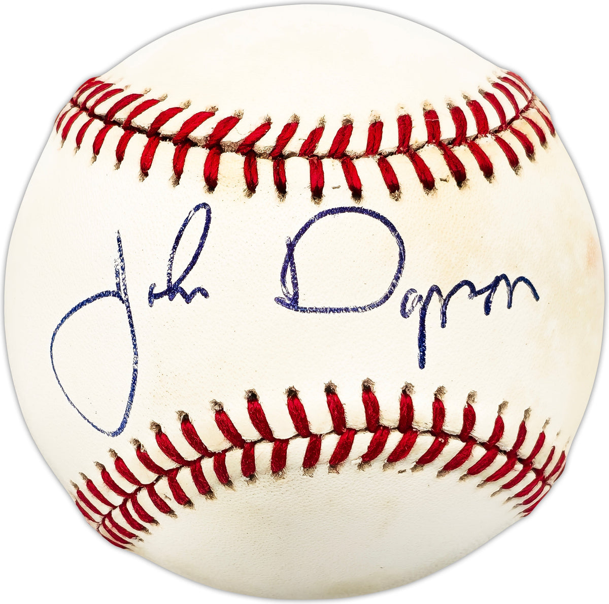 John Dopson Autographed Official Nl Baseball Red Sox, Expos