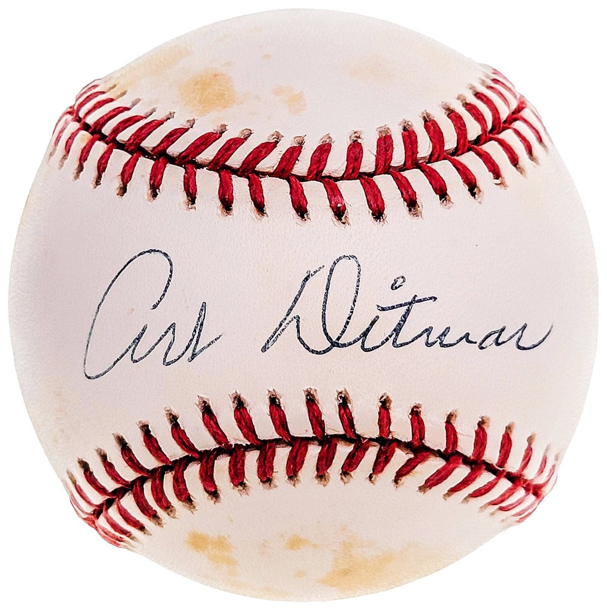 Art Ditmar Autographed Official Al Baseball New York Yankees Jsa #H93885