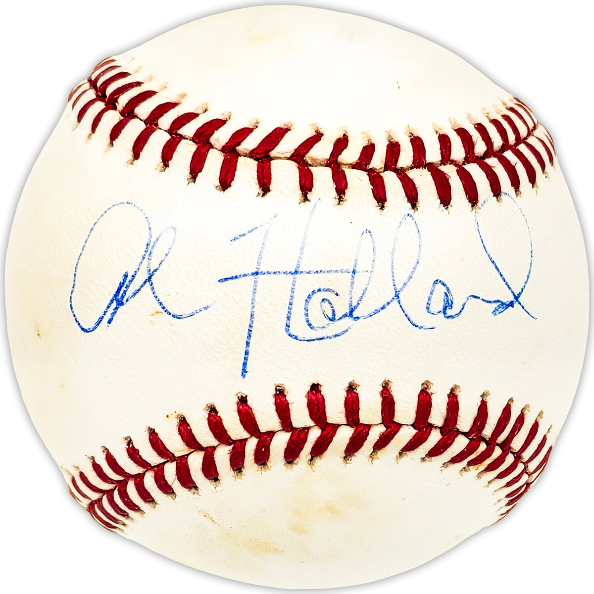 Al Holland Autographed Official Al Baseball Philadelphia Phillies, Pittsburgh Pirates Beckett Bas Qr #Bm25060