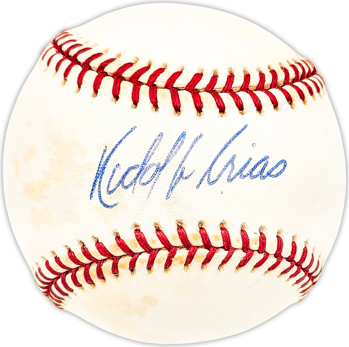 Rodolfo Arias Autographed Official Al Baseball Chicago White Sox Beckett Bas Qr #Bm25102