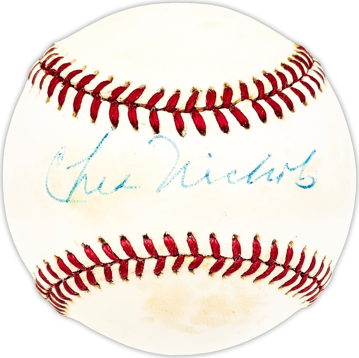 Chet Nichols Autographed Official Al Baseball Boston Red Sox, Cincinnati Reds Beckett Bas Qr #Bm25140