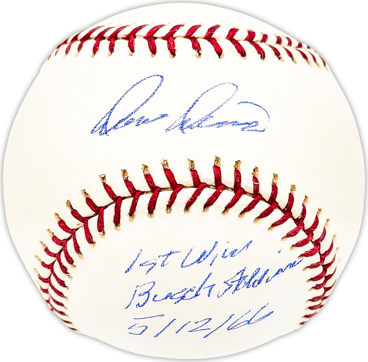 Don Dennis Autographed Official MLB Baseball St. Louis Cardinals "1St Win Busch Stadium 5/12/66" Beckett Bas Qr #Bm25259